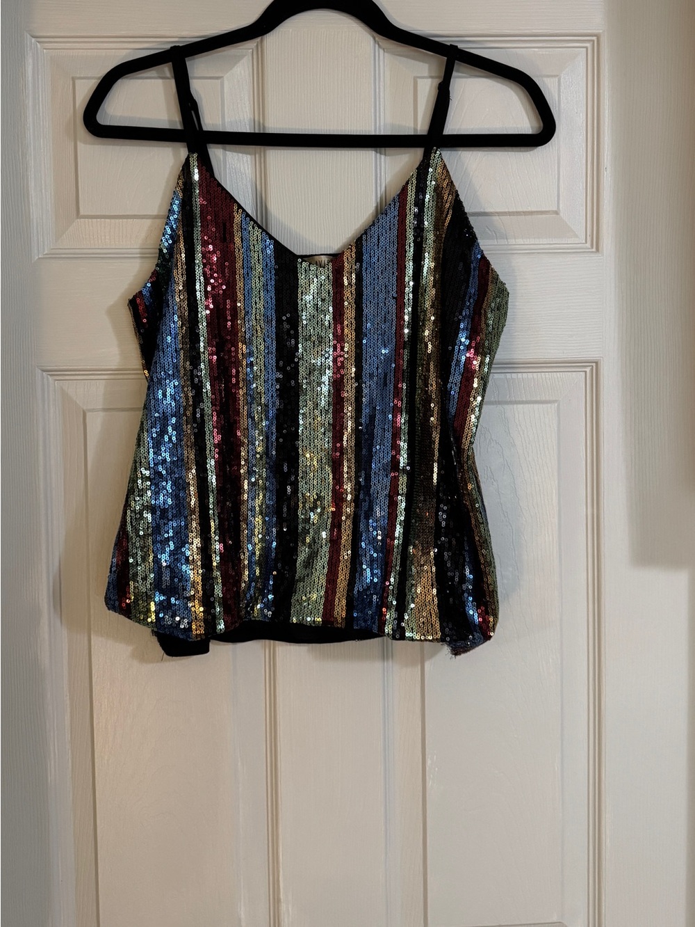 Multicolor Sequined Tank Top